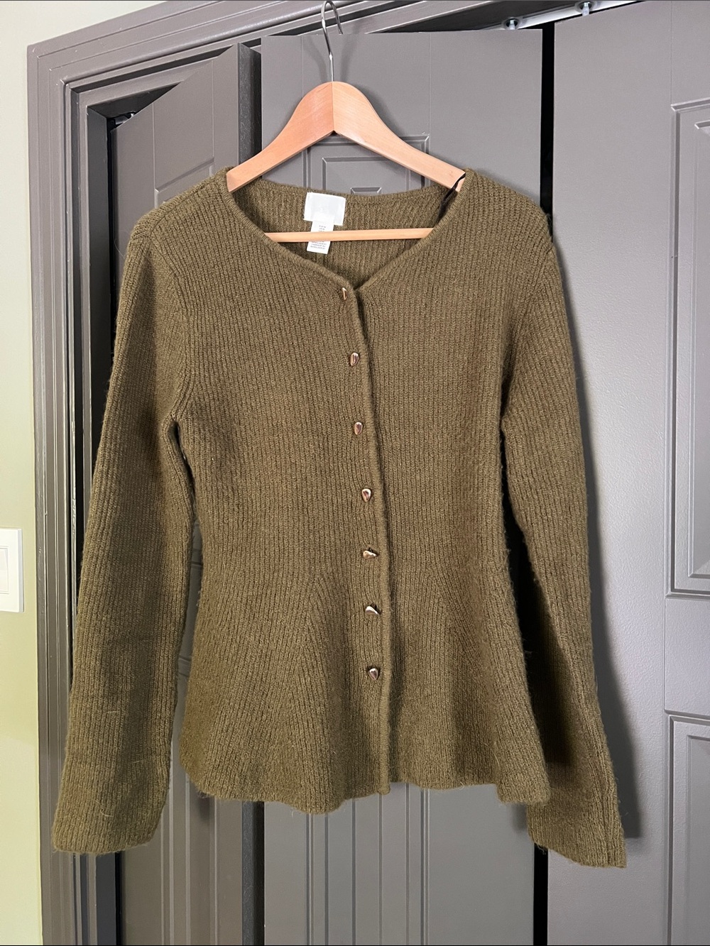 Peplum style sweater